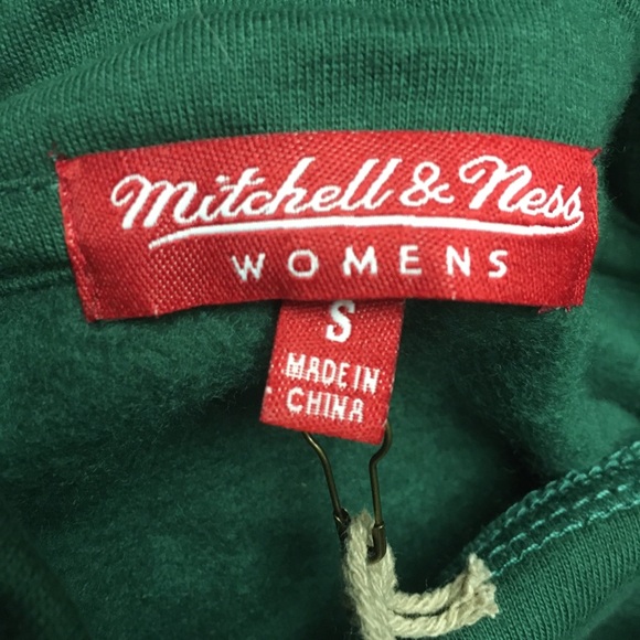 Green Bay Packers Women's Small Mitchell & Ness Flunnel Neck Fleece Hoodie NEW - Picture 11 of 12